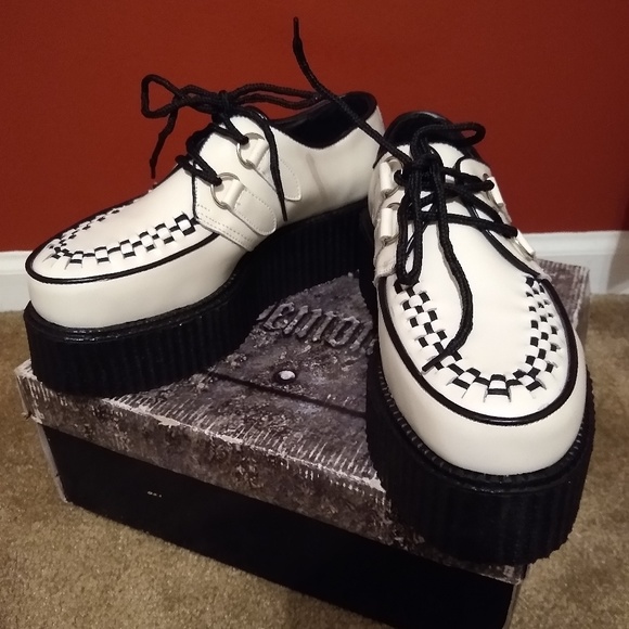 Demonia Shoes - New Demonia White Creeper